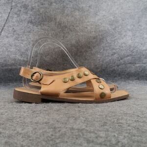 Oasis Society Shoes Womens 7 Sandals Slingback Studded Buckle Kylie Square Toe